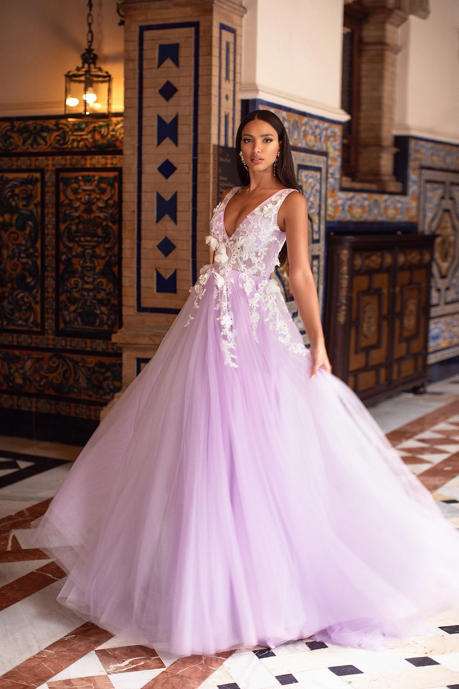 Kailani Tulle Gown - Lilac 5 Kailani Tulle Gown - Lilac - Image 5