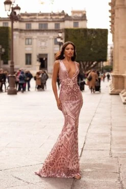 Raquel Sequin Gown - Pink 5 Raquel Sequin Gown - Pink -Alamour The Label Shop 36 9a2bb54f 4700 4846 a22b 000647e4dc74