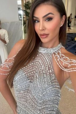 Armina Beaded Gown -Alamour The Label Shop armina